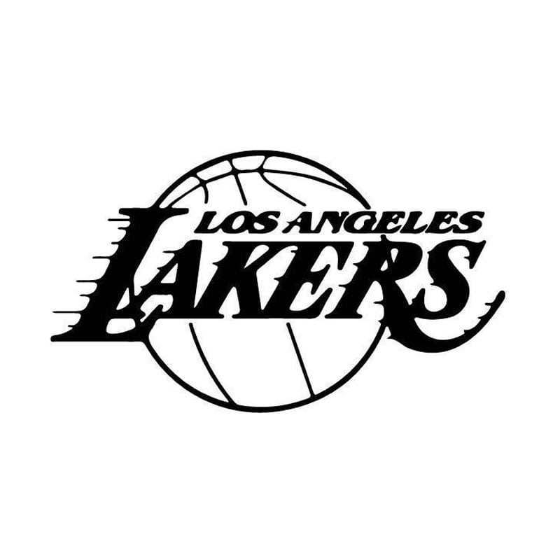 Basket Wallsticker  Los Angeles Lakers  30x52cm