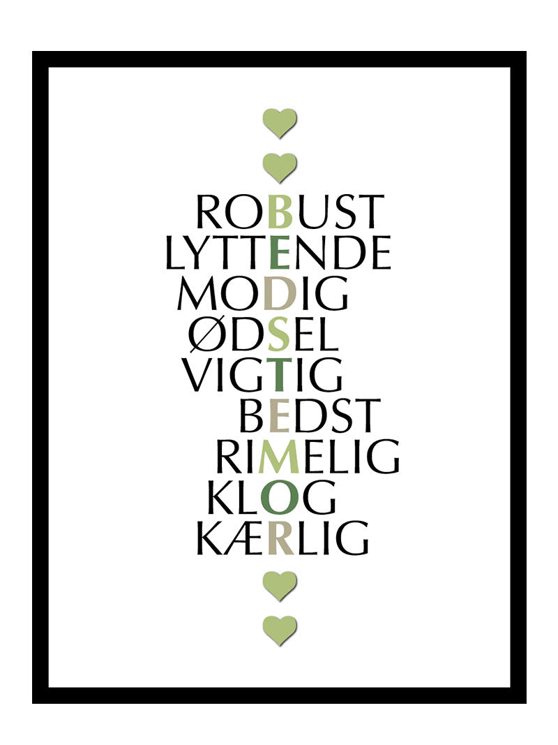 Bedstemor Citat Plakat