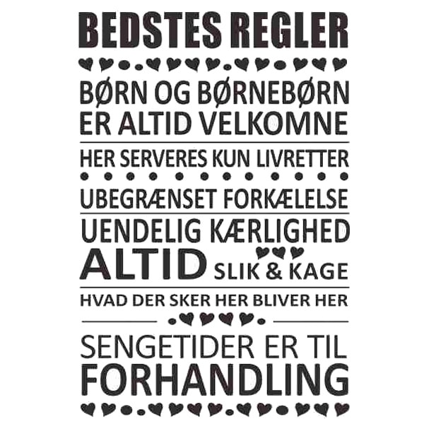 Bedstes Regler Wallsticker  Her Er Det Bedste Der Bestemmer