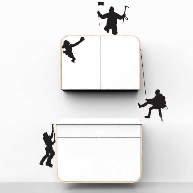 Bjergbestigere Wallsticker