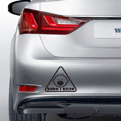 Børn   Bilen Wallsticker