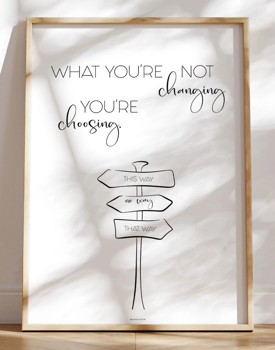 Change Is Choice Citatplakat