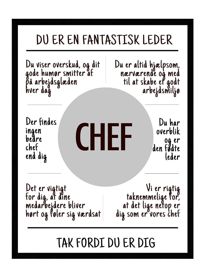 Chef Plakat