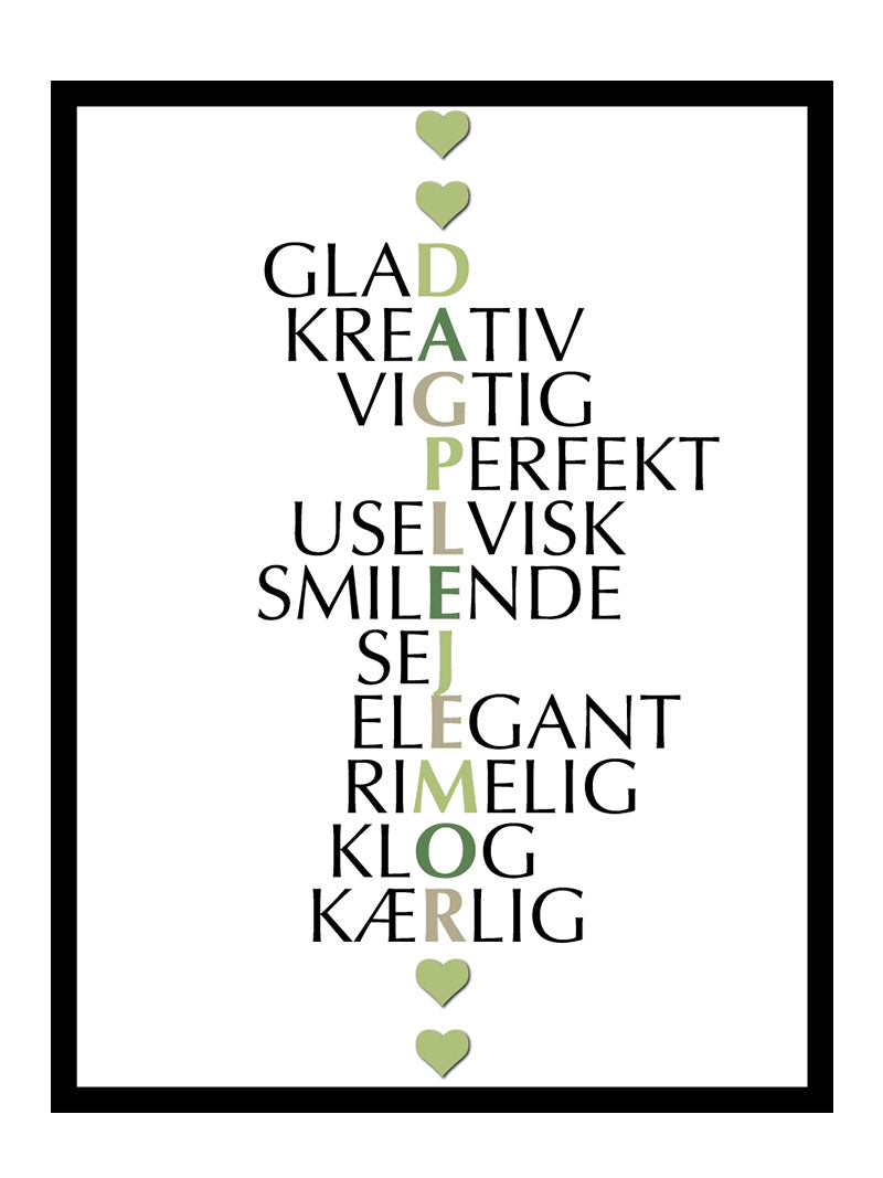 Dagplejemor Citat Plakat