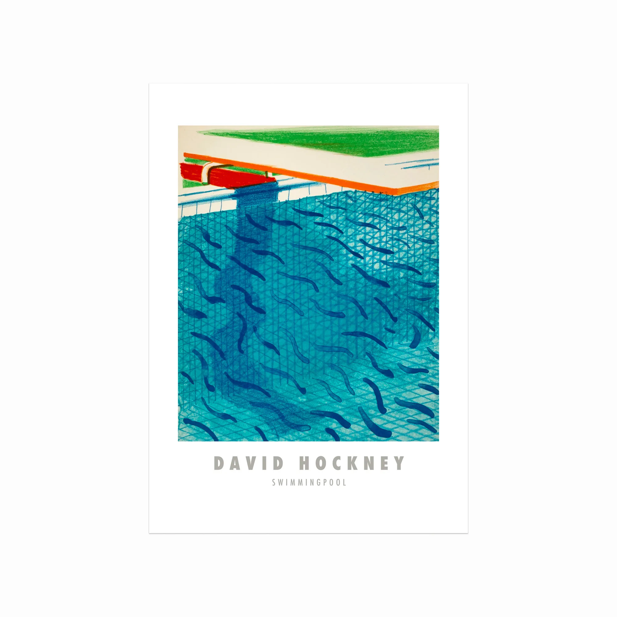 David Hockney Plakat  Swimmingpool