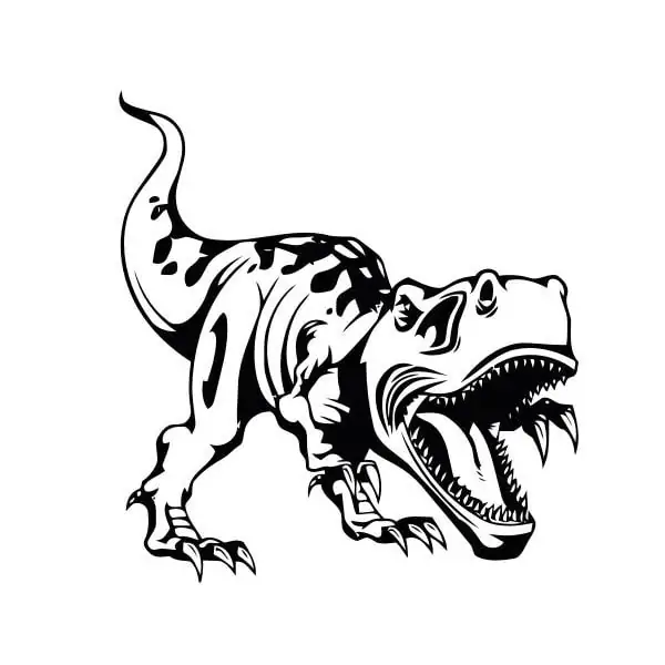 Dinosaurus Wallsticker  Brølende  -rex  42x45cm