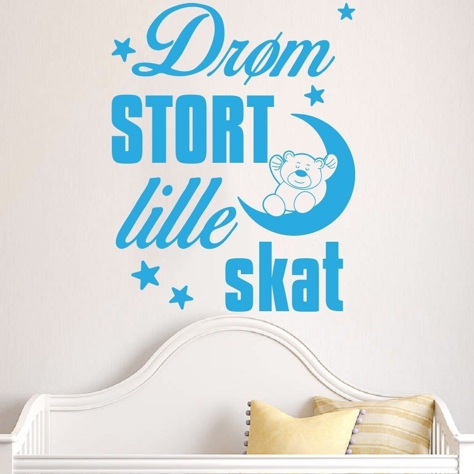Drøm Stort Eget Navn Wallsticker