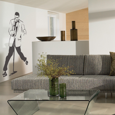 Elvis Wallsticker Af Jesper Haun  50x83 Cm