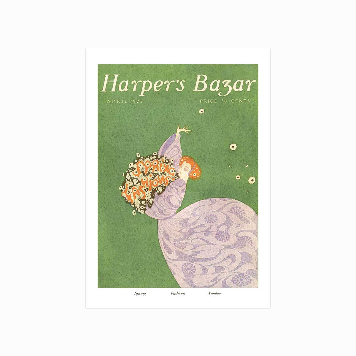 Fashion Plakat  Harper   Bazaar  Spring Fashion Number