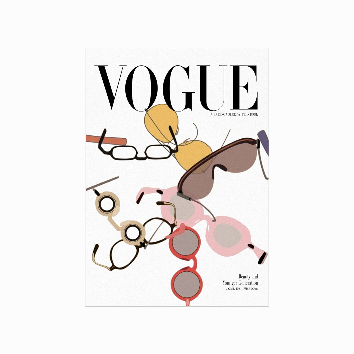 Fashion Plakat  Vogue  Get Your Glasses On