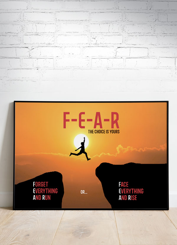 Fear The Choise Is Yours-plakat 29     21 Cm  A4  Kr  199 -