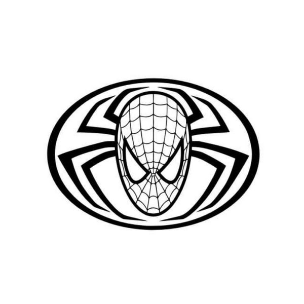 Flot Spiderman Wallsticker  Spiderman Logo  Lille  25x35cm