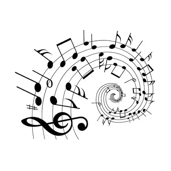 Flot Wallsticker Med Dansende Noder