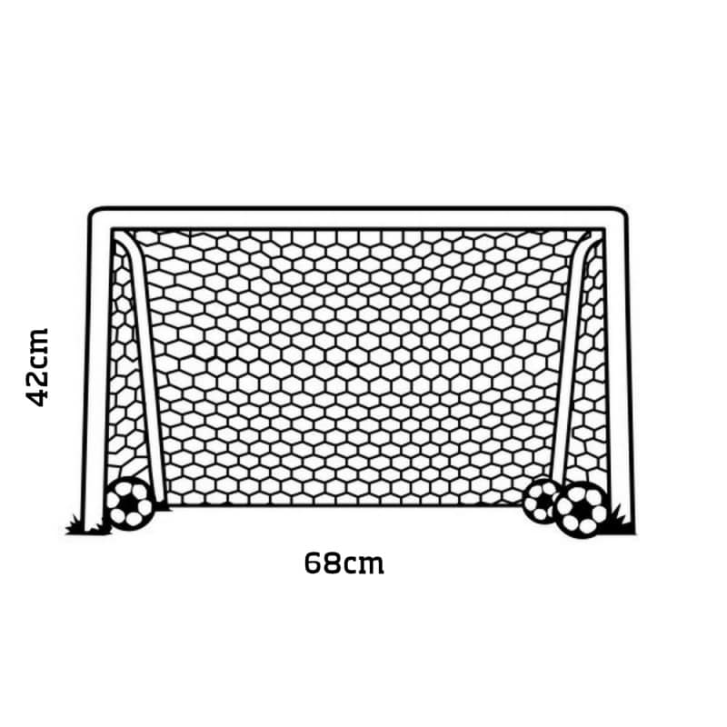 Fodboldmål Wallsticker  Få Et Fodboldmål På Væggen  42x68cm