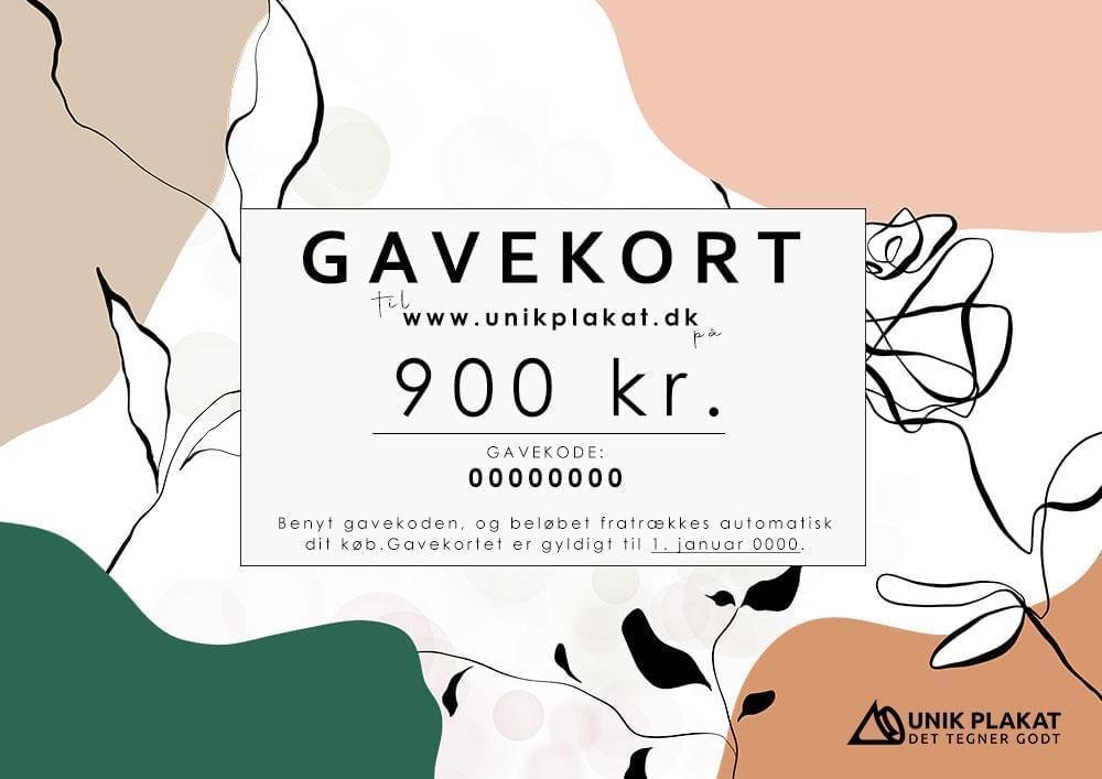 Gavekort På 900 Kr  Print Selv