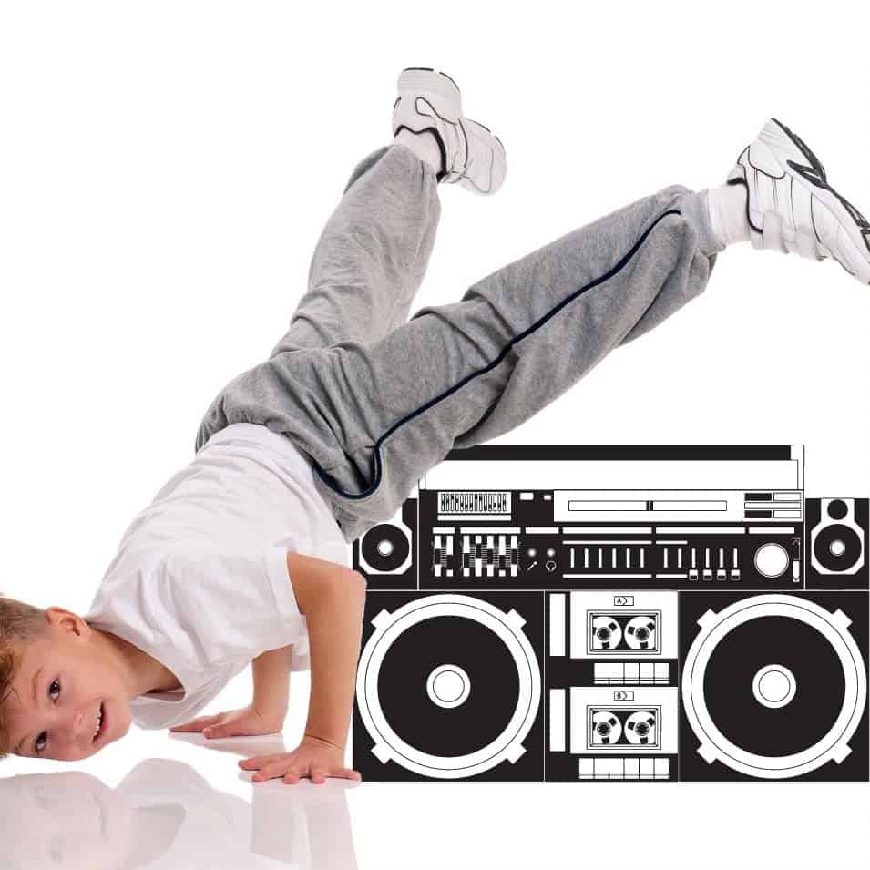 Ghettoblaster Wallsticker