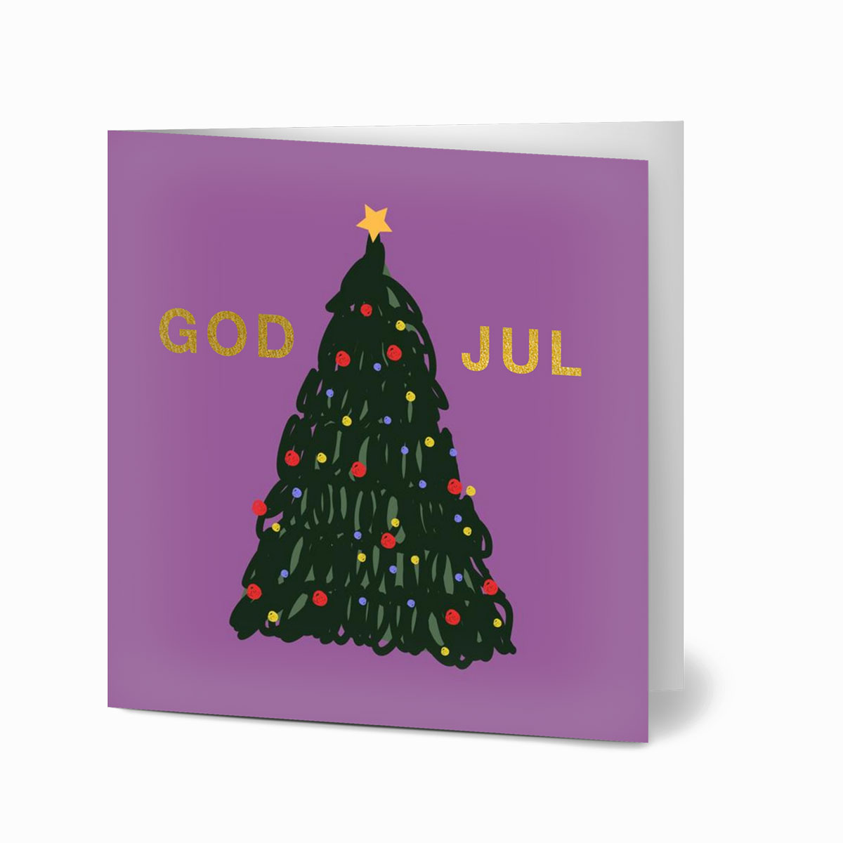 God Jul  Julekort  10 Stk  Inkl  Premium Kuverter