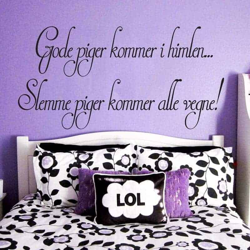 Gode Piger Kommer   Himlen Wallsticker