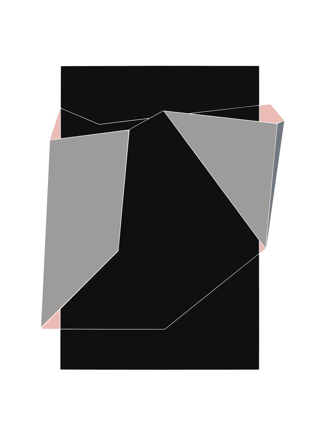 Grå Kappe Ii Af Paperart