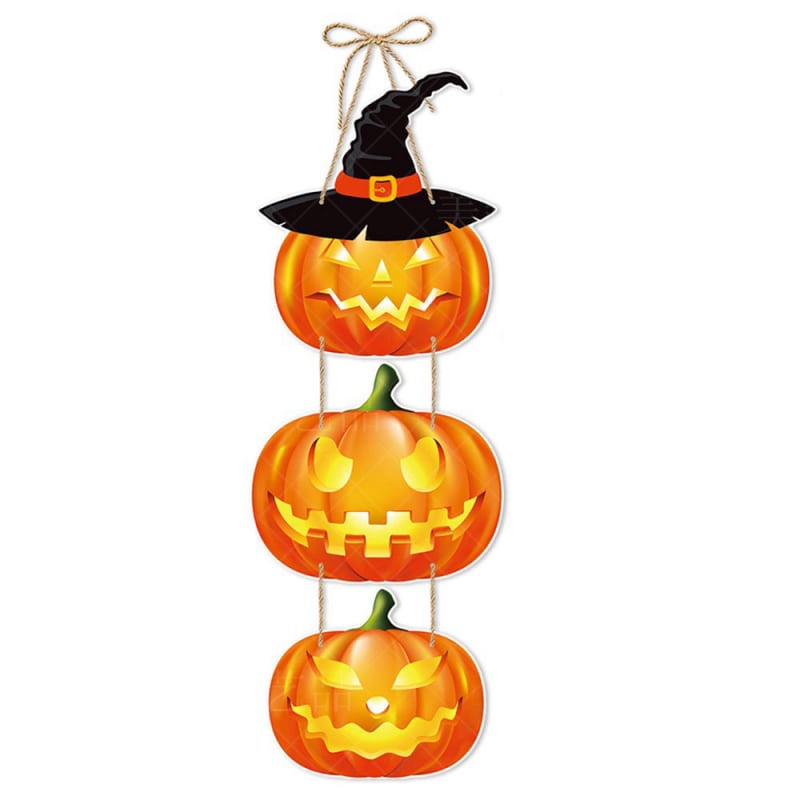 Hængende Halloween Vægdekoration    Skræmmende Græskar