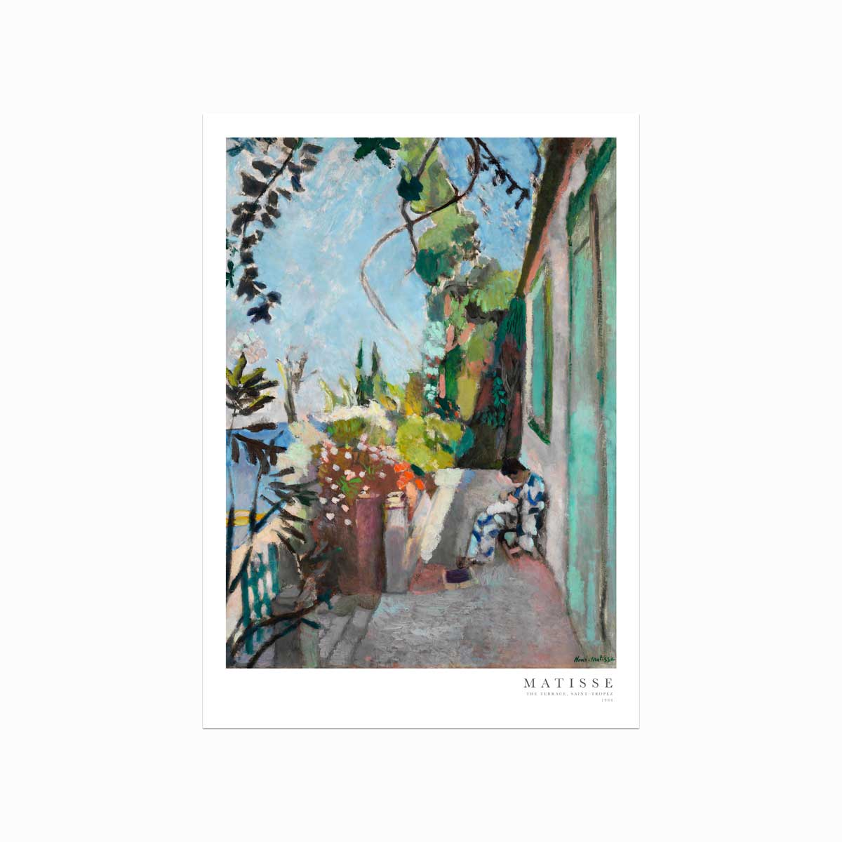 Henri Matisse Plakat  The Terrace  Saint Tropez