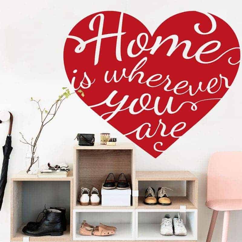 Home Heart Wallsticker