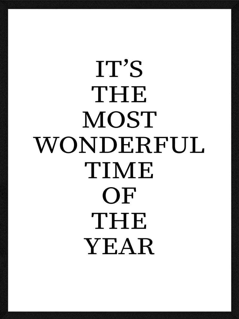 Its The Most Wonderful Time Juleplakat