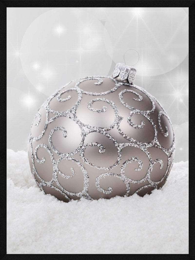 Julekugle   Sne Juleplakat