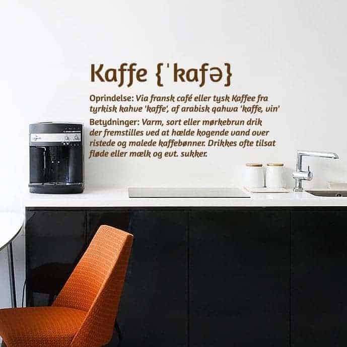 Kaffe Wallsticker