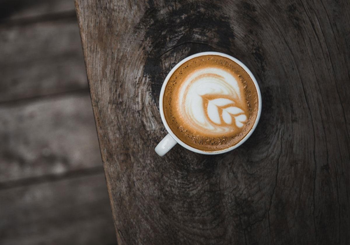 Kaffeplakat Latte Art Foto