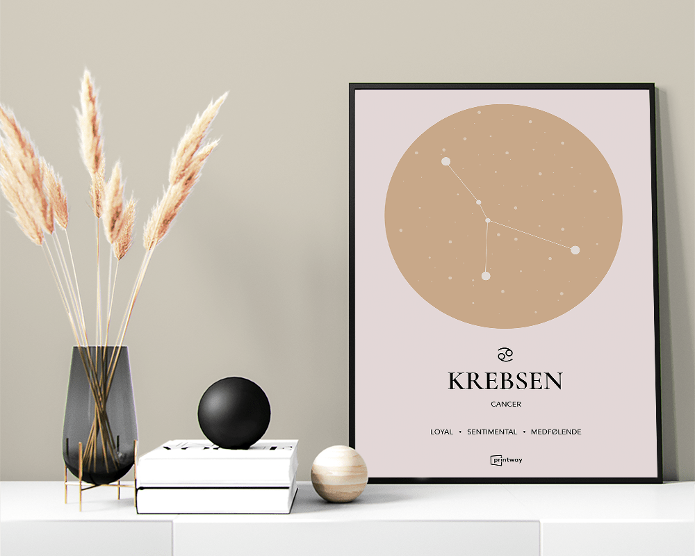Krebsen Stjernetegn Plakat