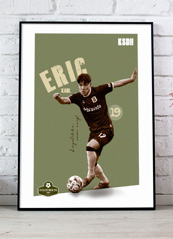 Ksdh  Agf-plakat Eric Kahl 21   29    A4  Kr  199 -