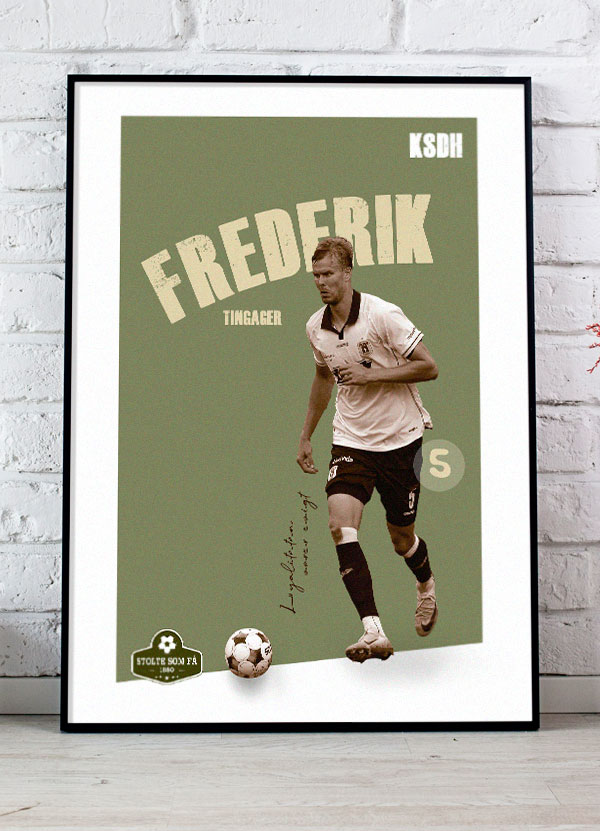 Ksdh  Agf-plakat Frederik Tingager 21   29    A4  Kr  199 -