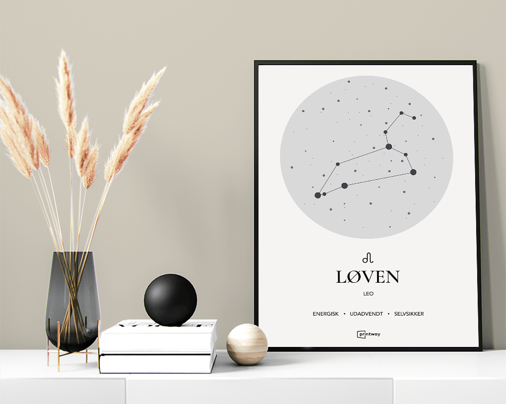 Løven Stjernetegn Plakat