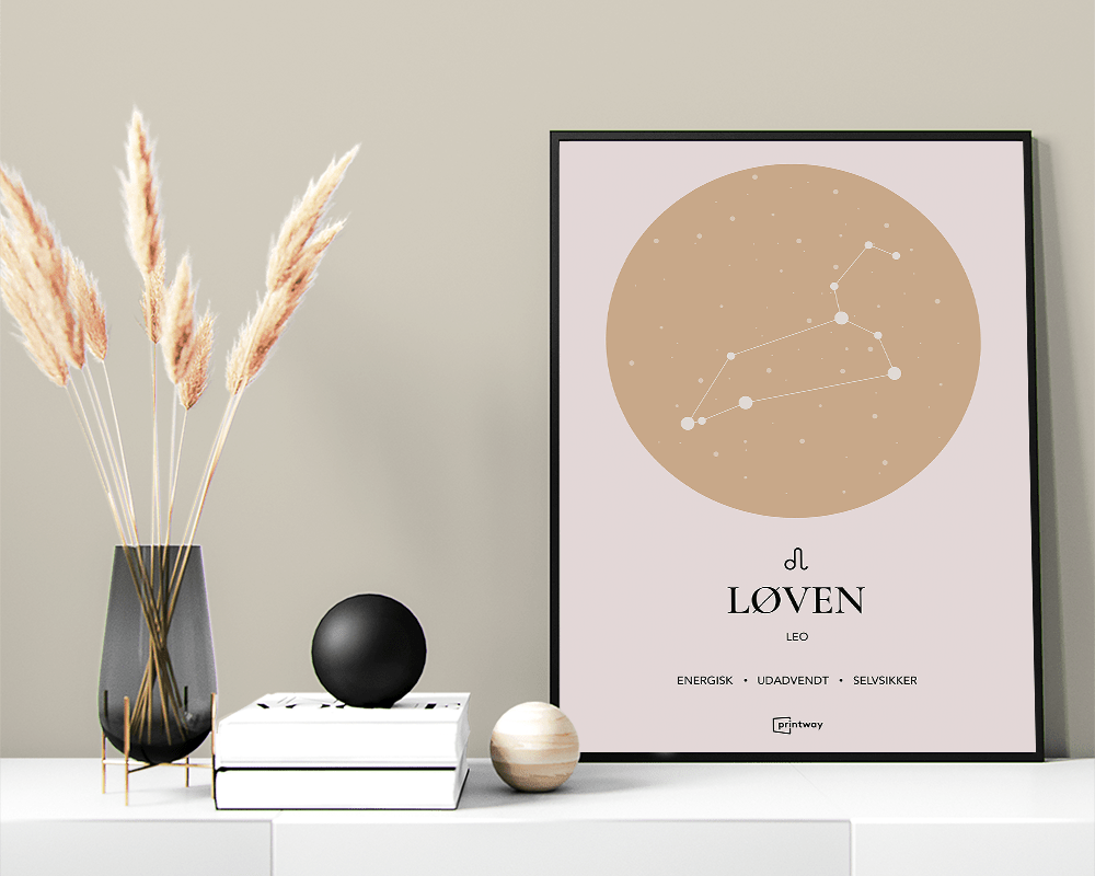 Løven Stjernetegn Plakat