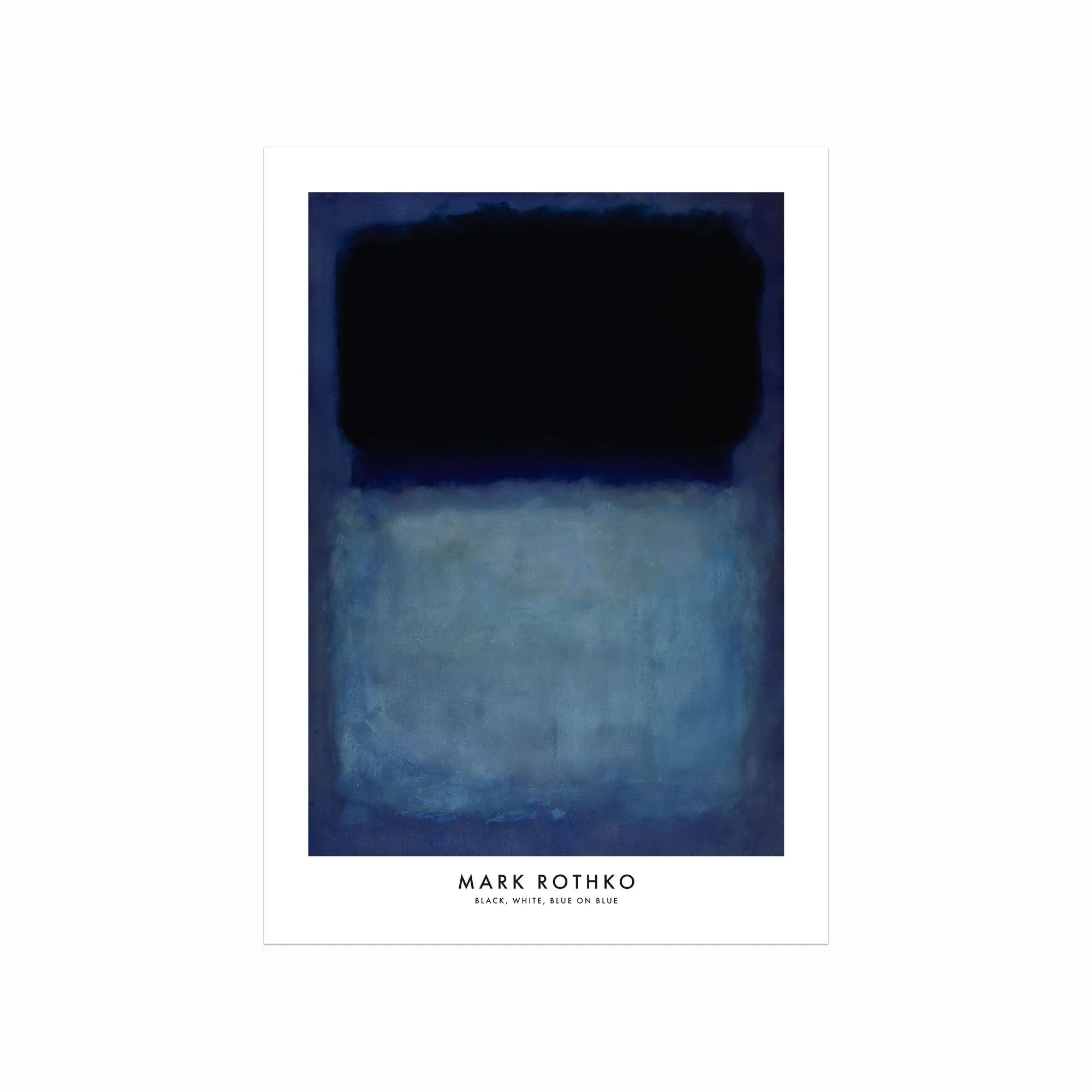 Mark Rothko Plakat  Black  White  Blue On Blue