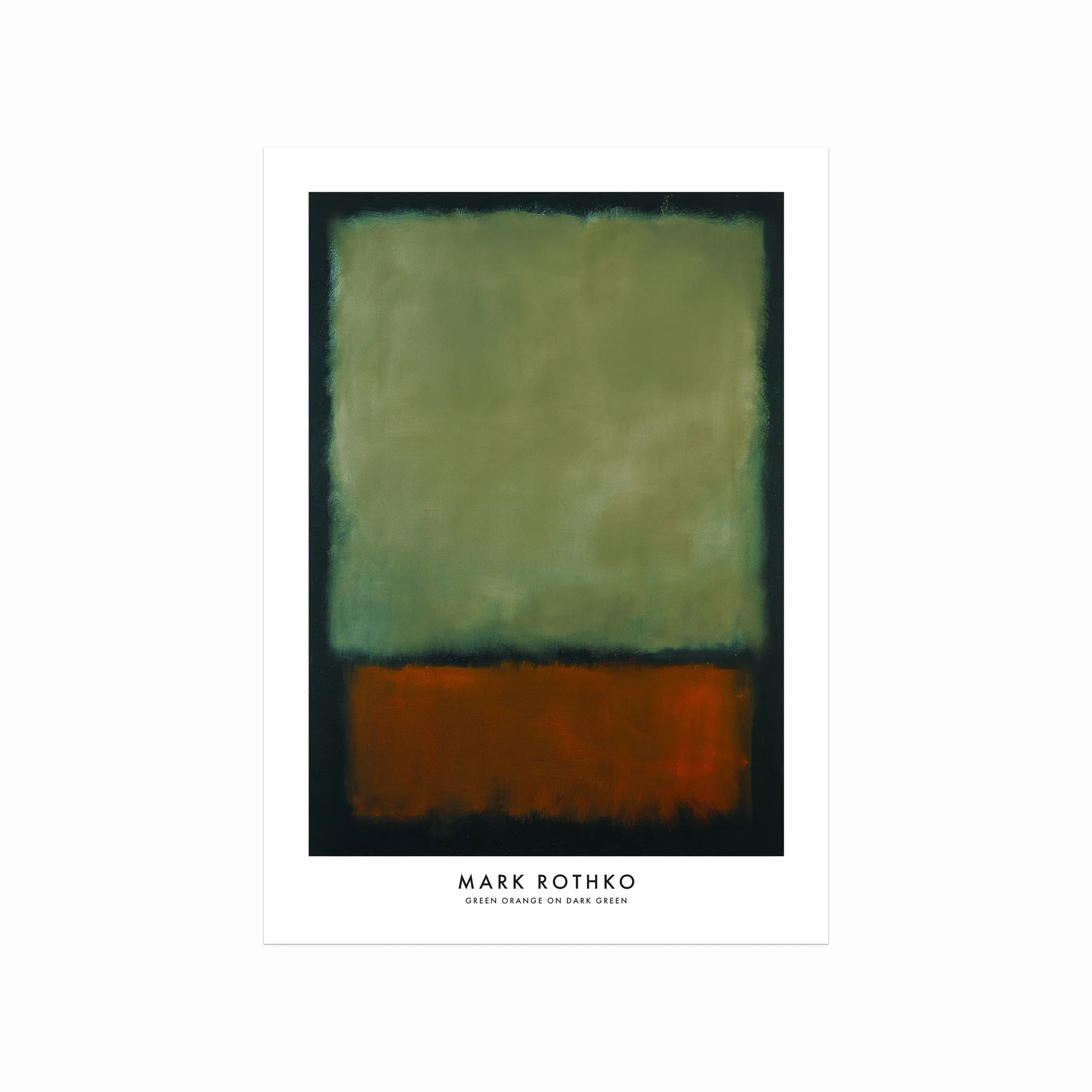 Mark Rothko Plakat  Green  Orange  Dark Green