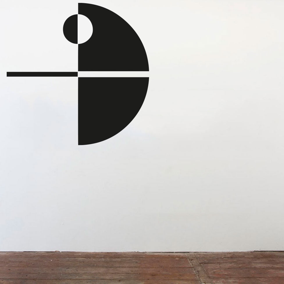 Minimalistisk Dødsstjerne Wallsticker