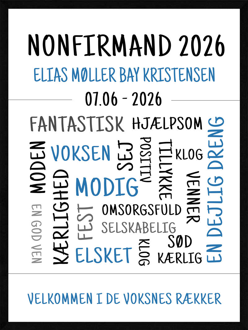 Nonfirmand Plakat   Dreng