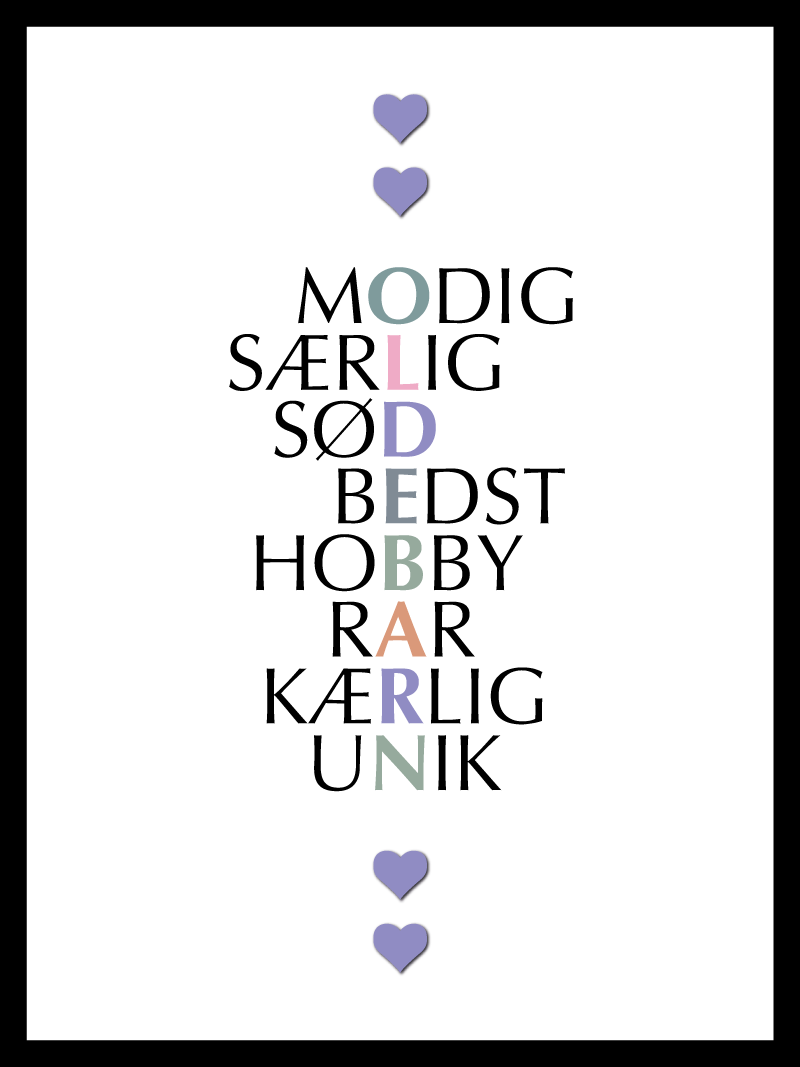 Oldebarn Citat Plakat