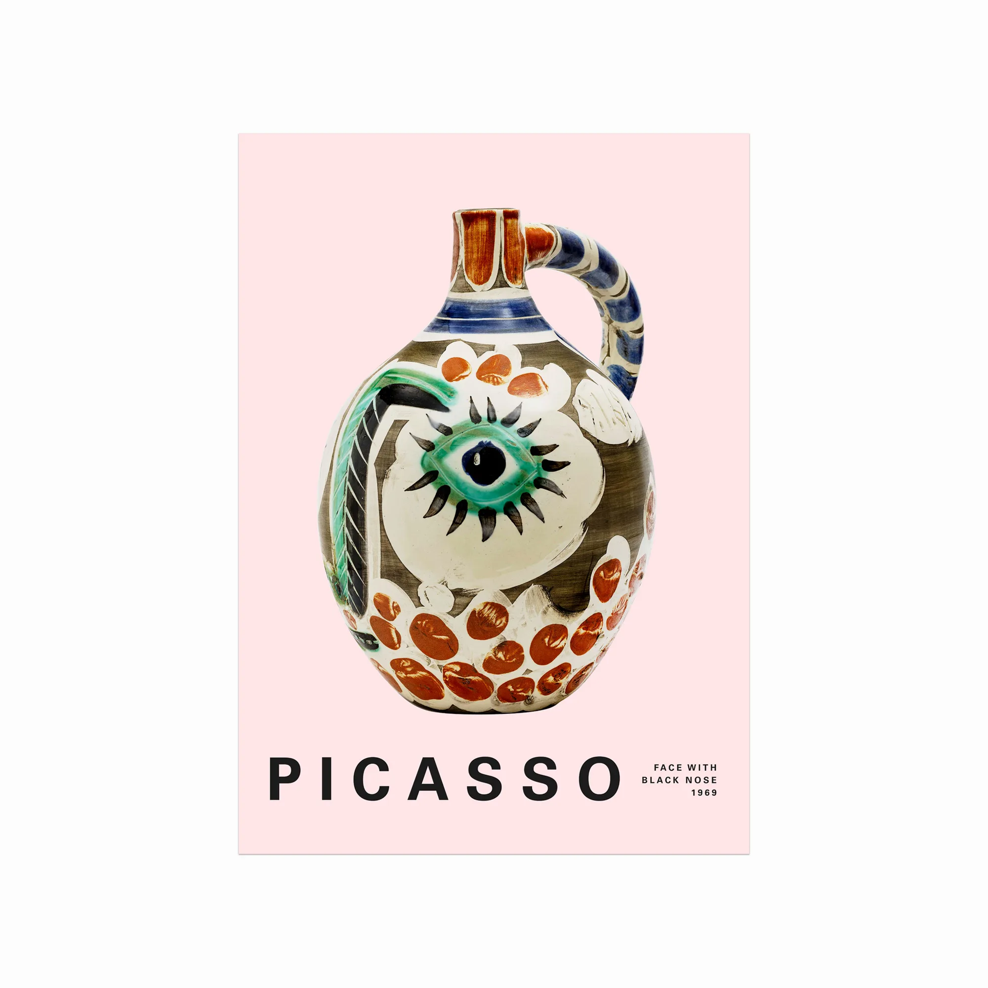 Pablo Picasso Plakat  Face With Black Nose 01