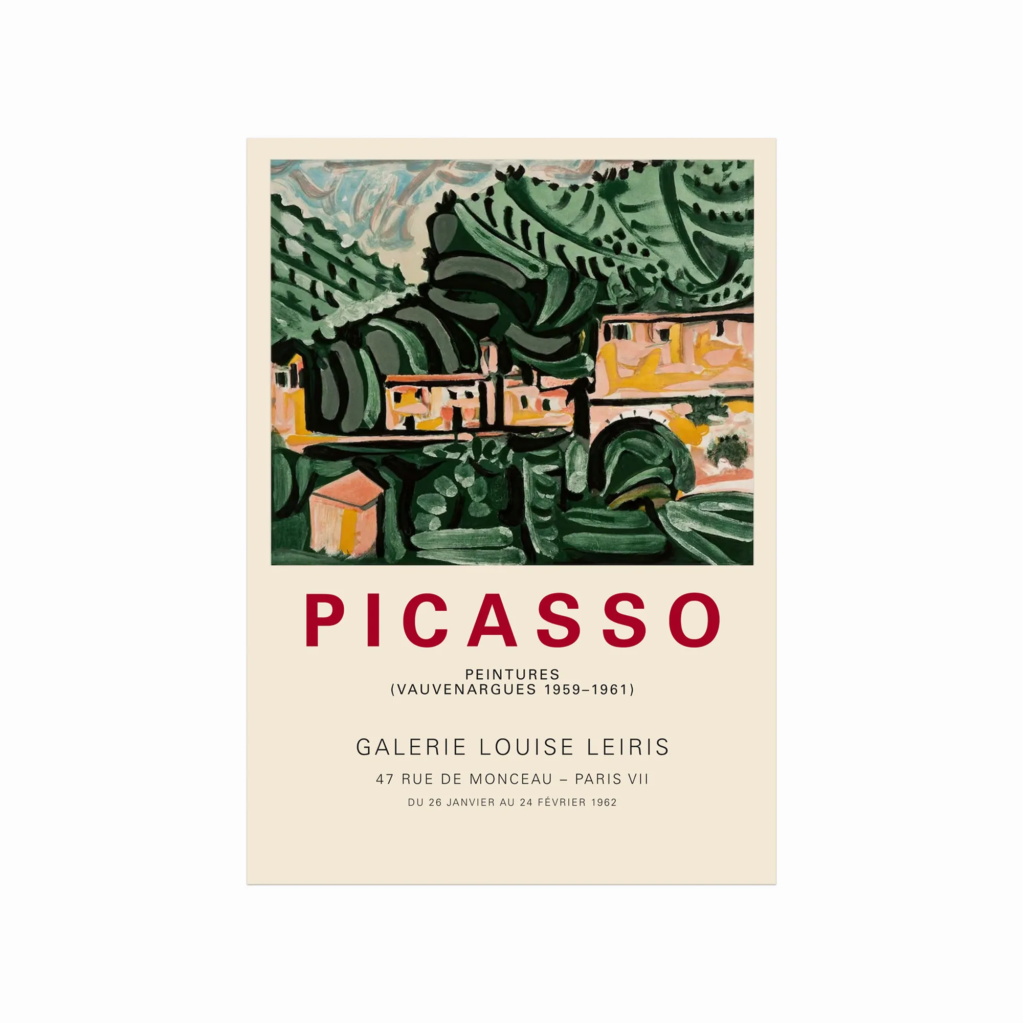 Pablo Picasso Plakat  Galerie Louise Leiris 01