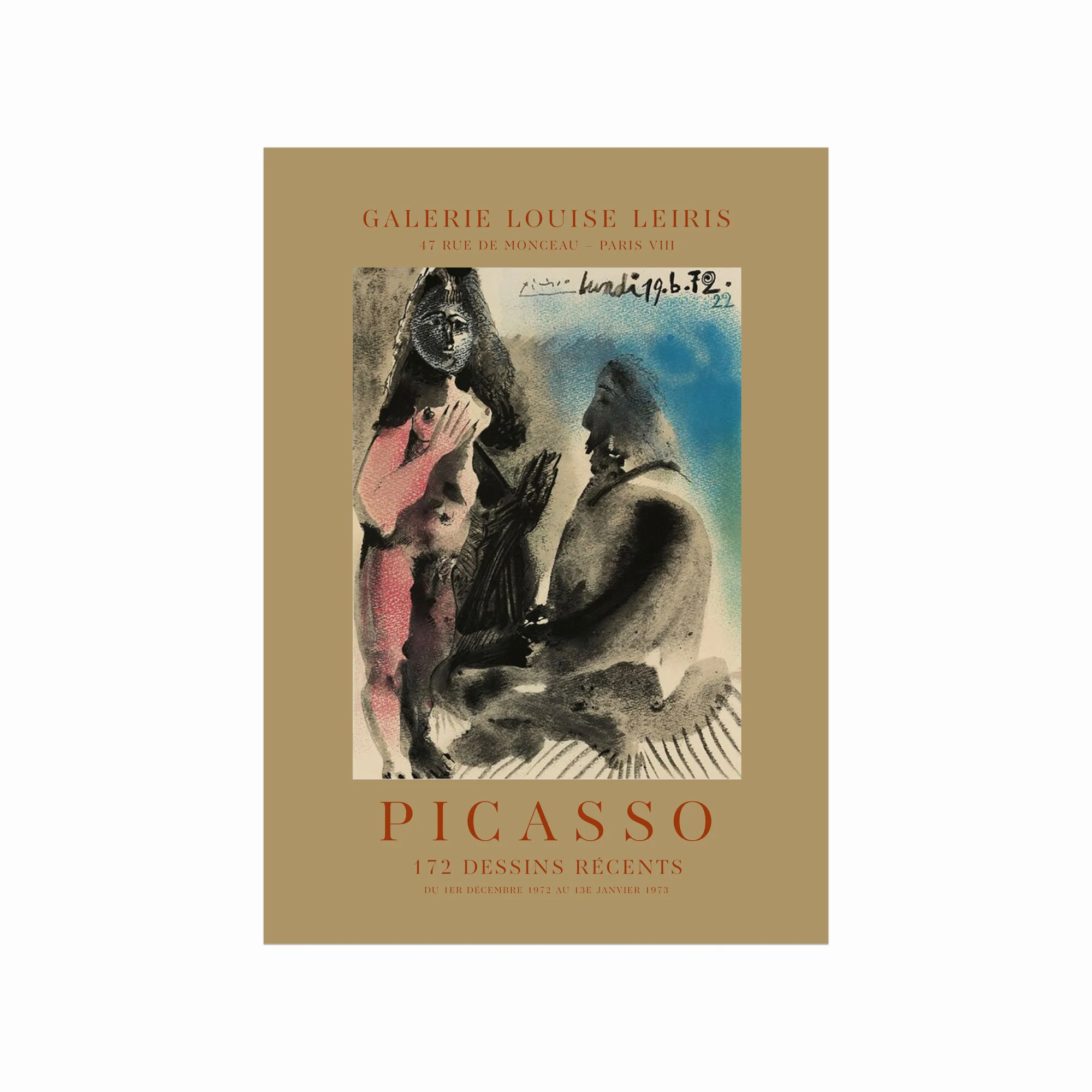 Pablo Picasso Plakat  Galerie Louise Leiris 02