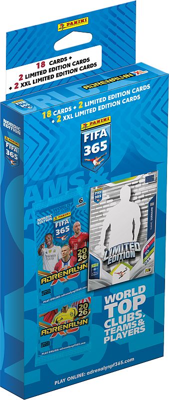 Panini Adrenalyn  : Fifa 365 2026 Nordic Edition    Maxi Blister   Boosters    Limited-kort Og      Limited-kort