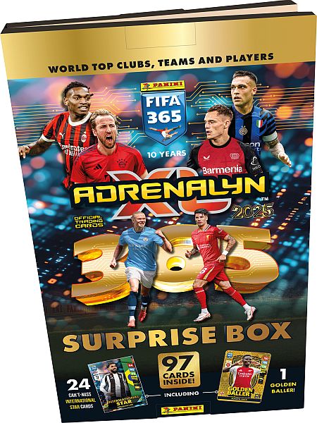 Panini Adrenalyn  : Fifa 365 2025 Pakkekalender Med 24   195 165 Ger Fodboldkort-julekalender  Countdown Advent Calendar