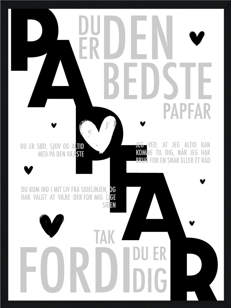 Papfar Plakat Personlig Plakat