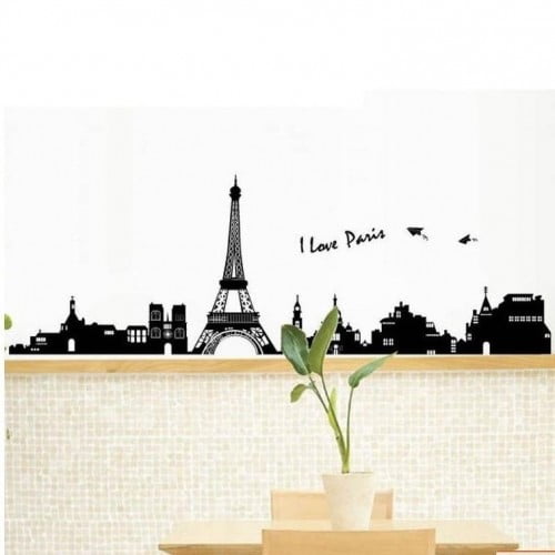 Paris Og Eiffeltårnet Wallsticker