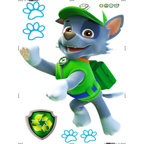 Paw Patrol Wallsticker  Rocky  90x60cm