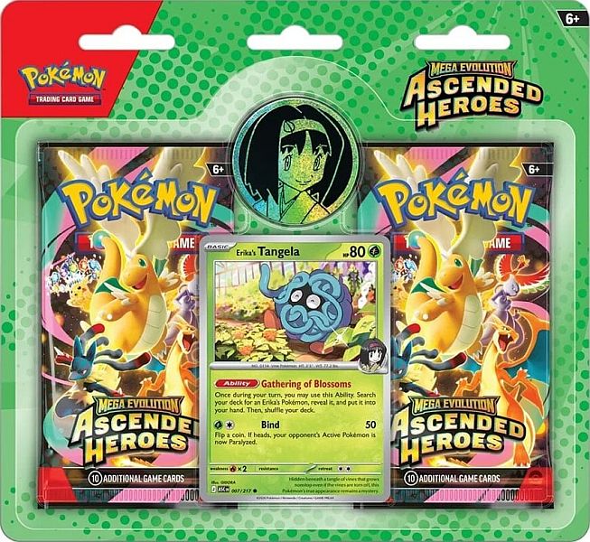 Pokemon Ascended Heroes  -pack Blister: Erika   Tangela