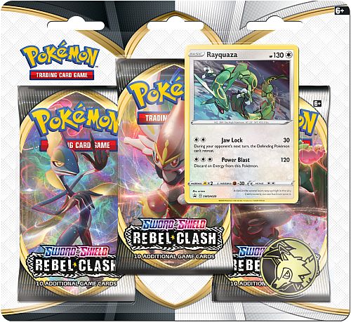 Pokemon Blister Pack   Sword   Shield: Rebel Clash Booster Pakker   Pokemon   195 184 Nt   Black Star Promo